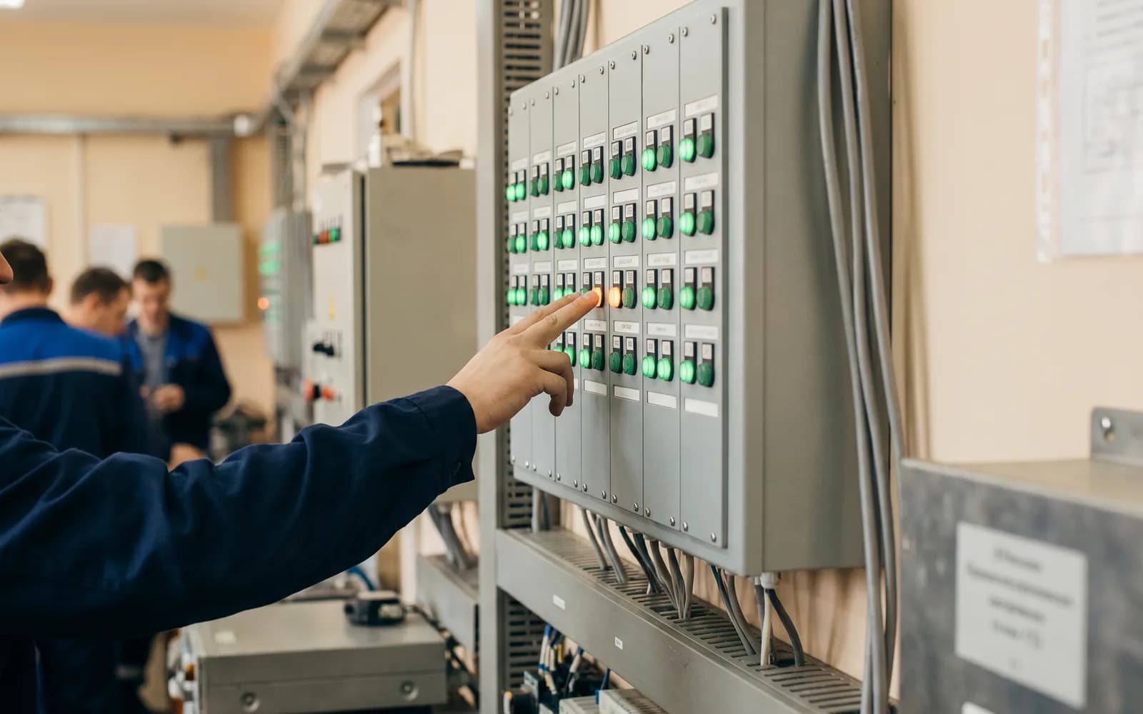Many calm status lights, one clear warning stands out — alert fatigue in monitoring