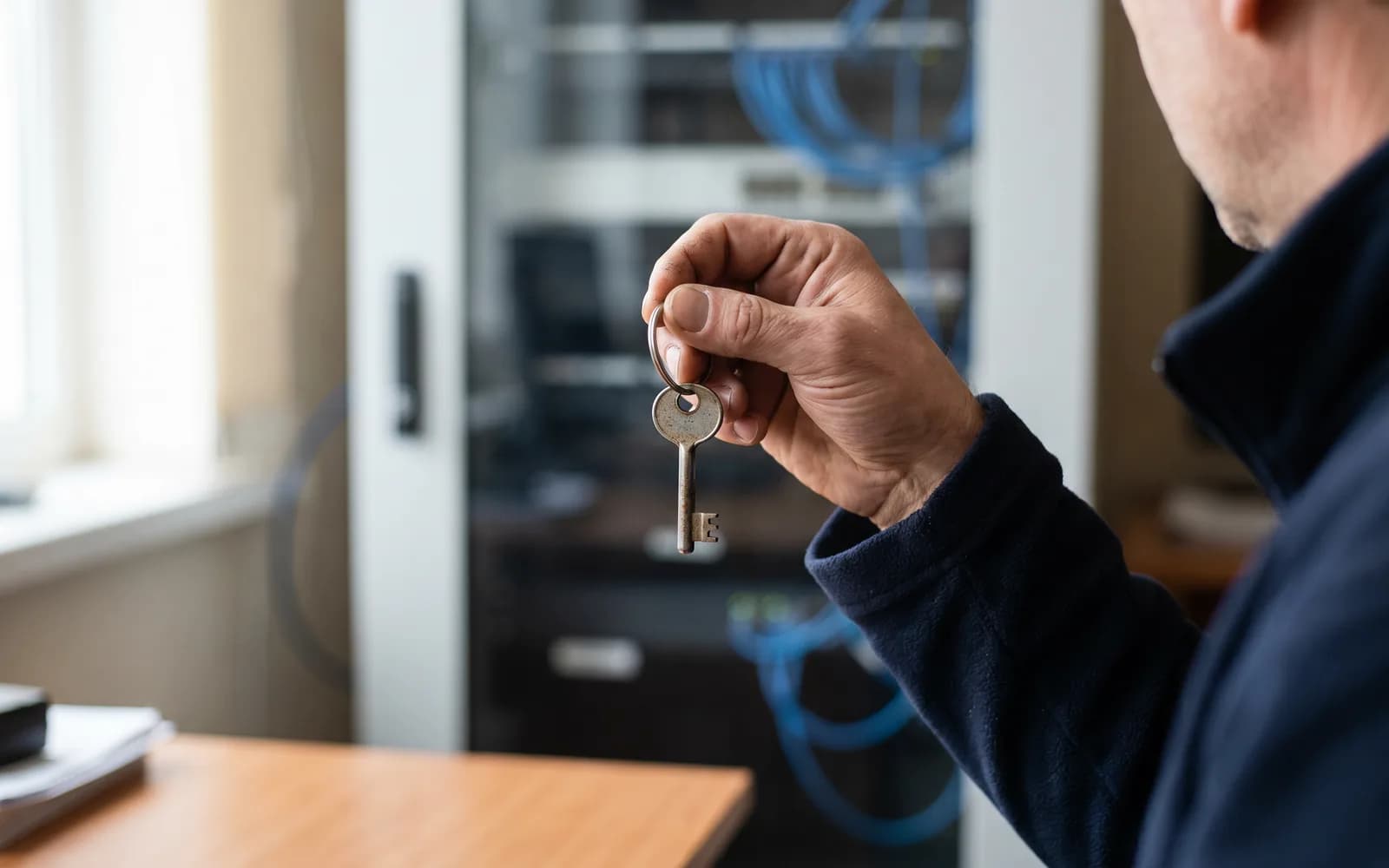 A single key in front of the server room door – the risk of the single person