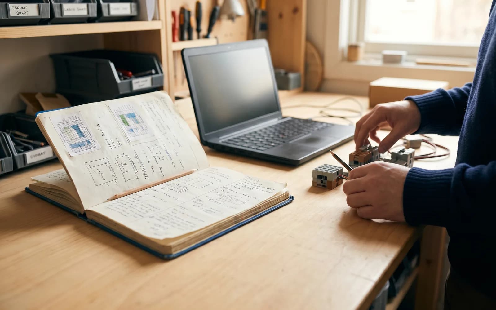 A well-used notebook beside an ignored terminal – resistance from experienced staff